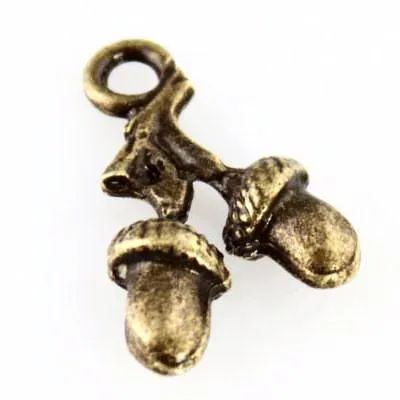 Acorn Charm - Antique Bronze