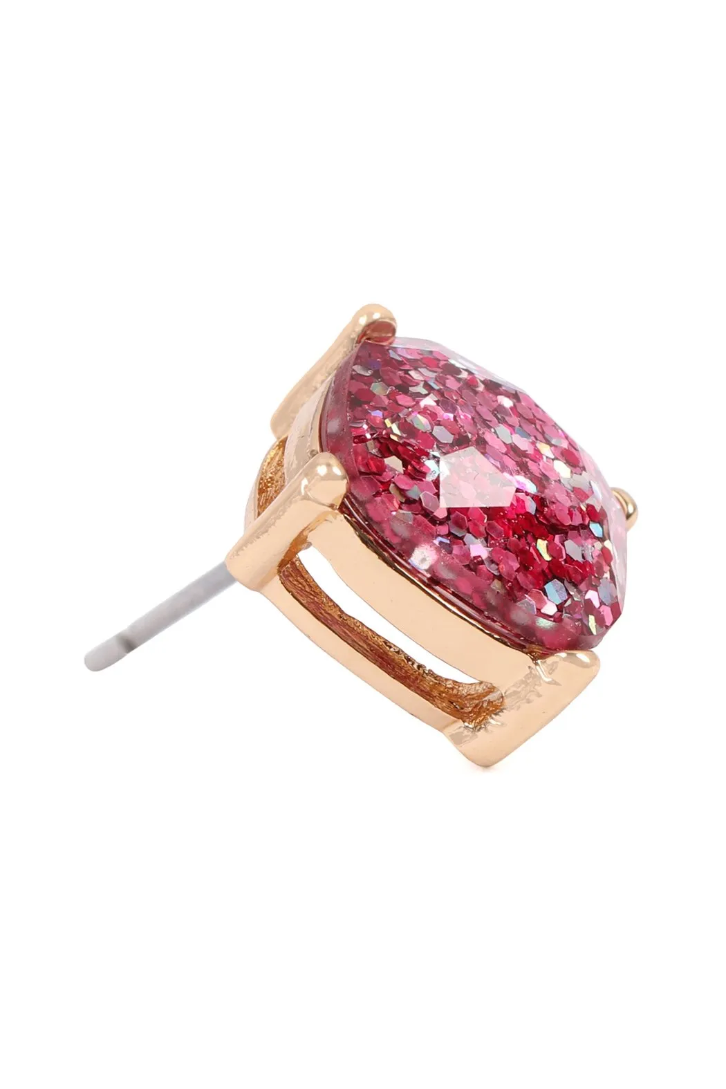 Ae0333 - Glitter Epoxy Stud Earrings