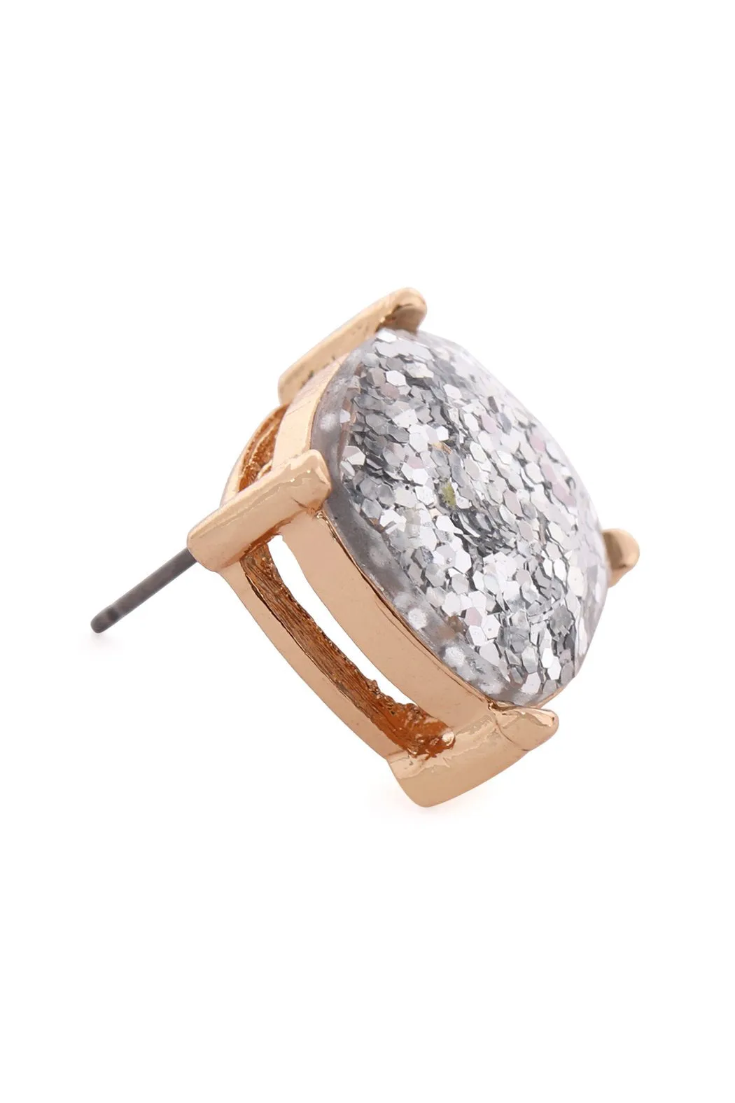 Ae0333 - Glitter Epoxy Stud Earrings