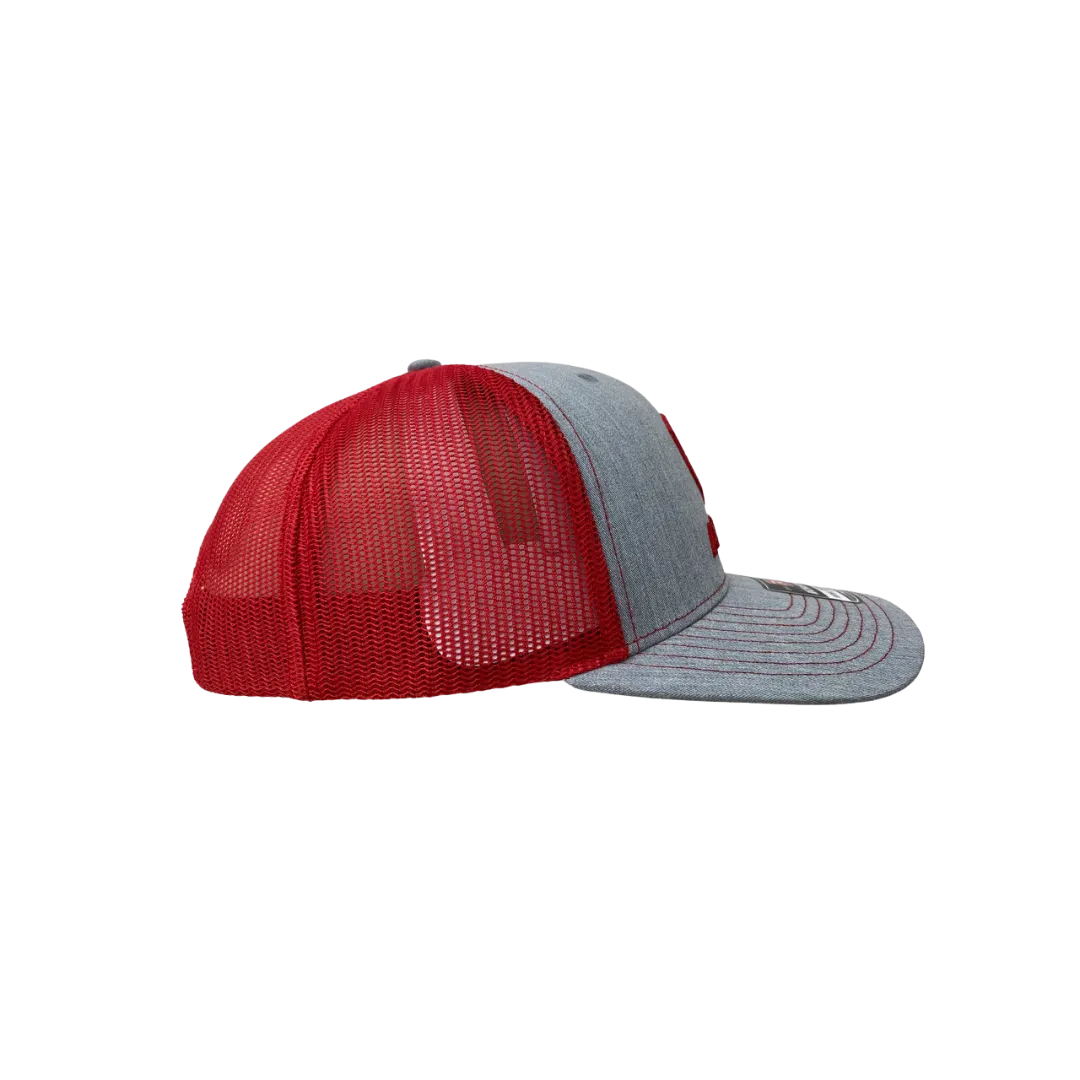 Ariat Richardson 112 Grey & Red Logo Mesh Cap