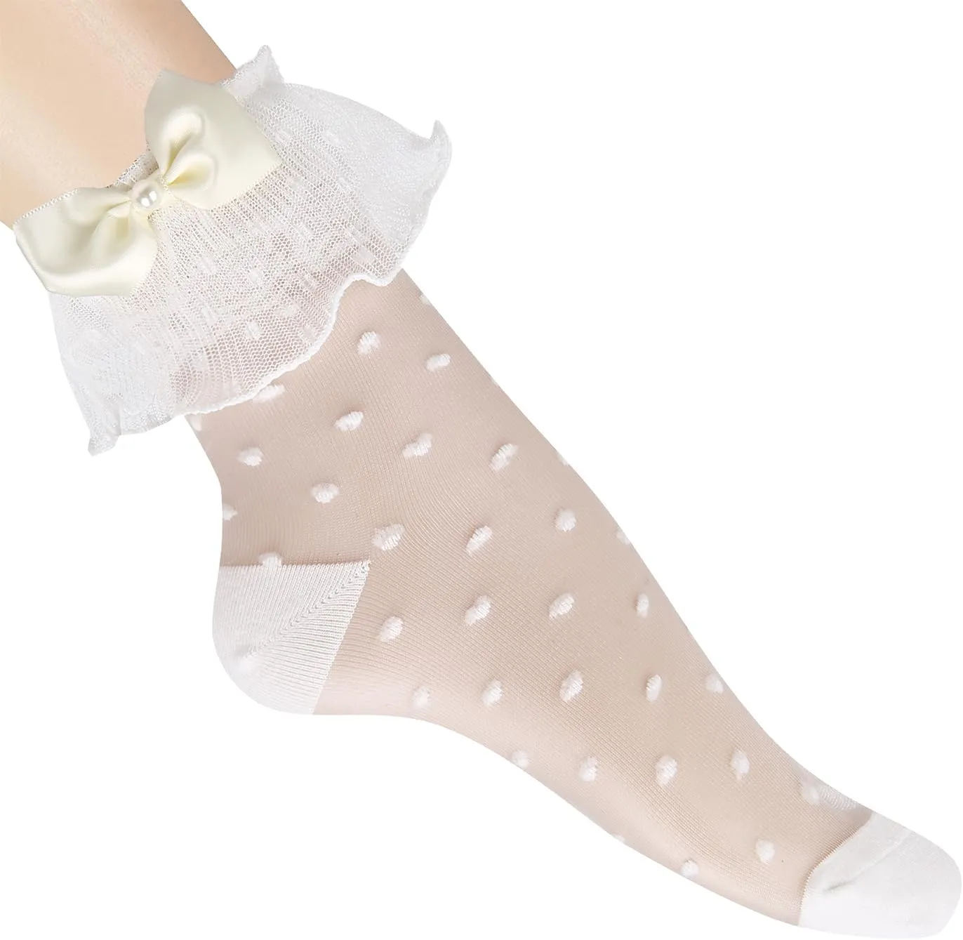 Benefeet Sox Womens Girls Fancy Lace Socks Frilly Mesh Sheer Socks Decorated Bubble Ruffle Socks Lolita Princess Bride Socks