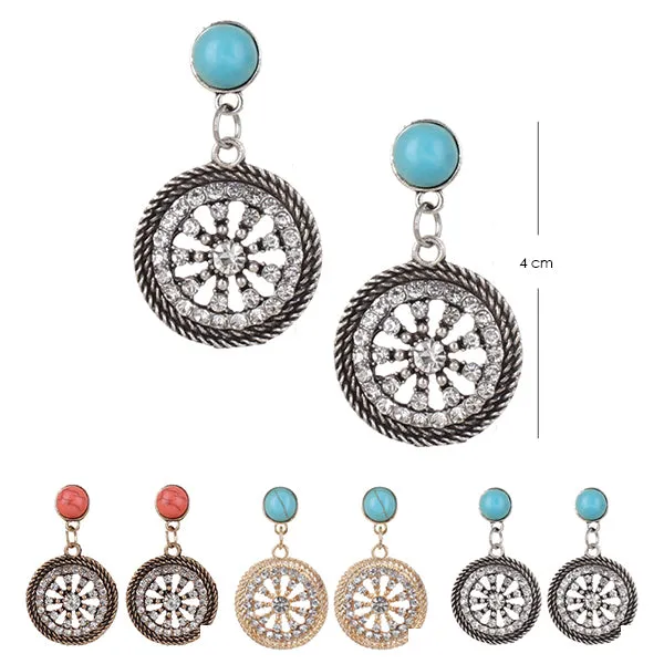Bohemian Style Earrings 8611 (12 units)