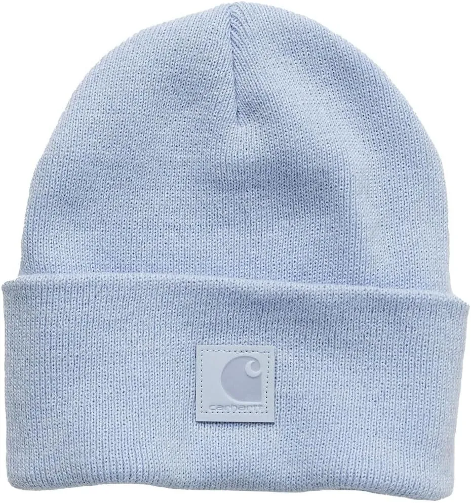 Carhartt Kid's CB8995 Knit Watch Hat (Tonal Label) - Toddler One Size Fits All - Cashmere Blue
