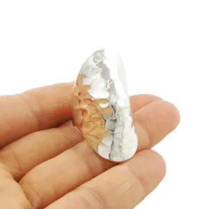 Chunky Sterling Silver Finger Armour Ring