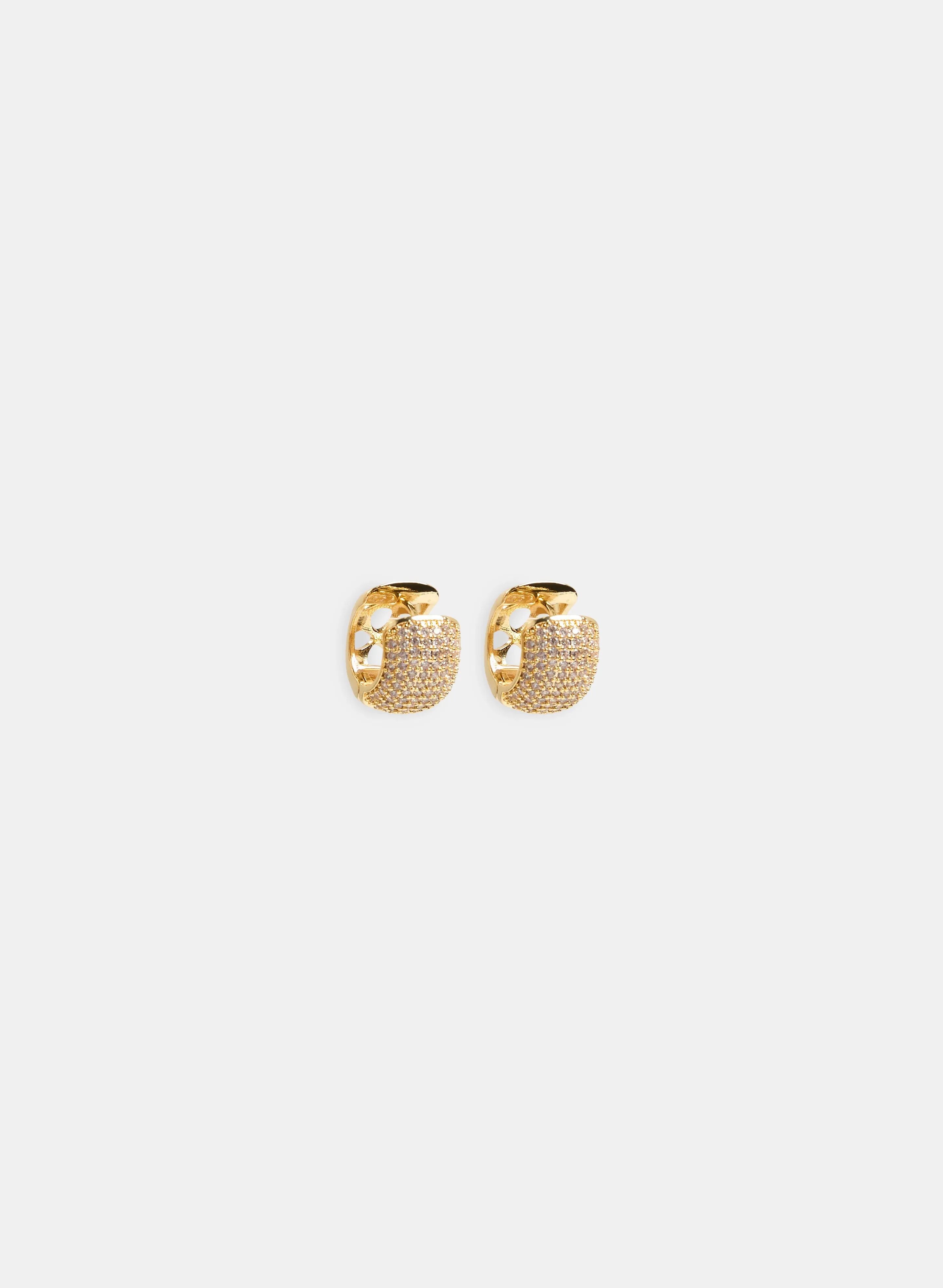 Cubic Zirconia Pavé Earrings