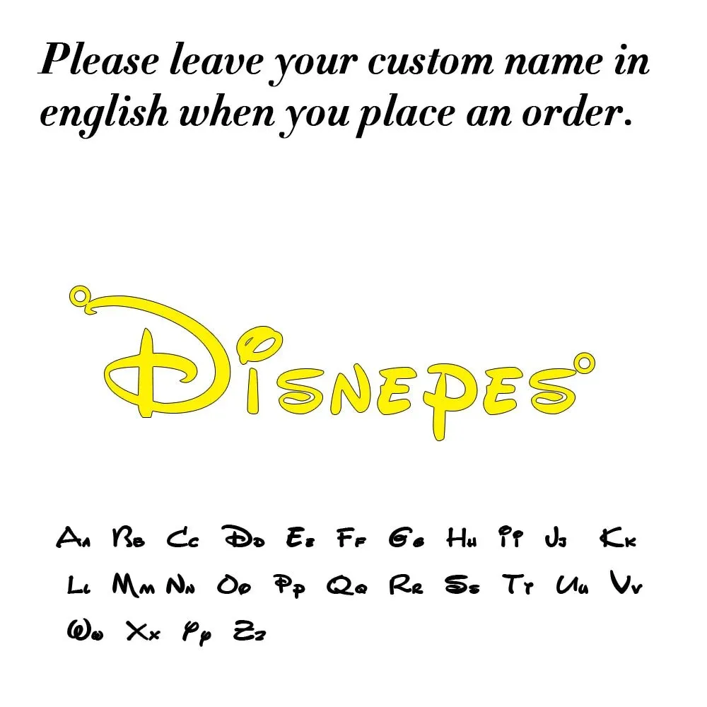 Custom Name Pendant Necklace for Women Personalised Cursive Letter Jewelry