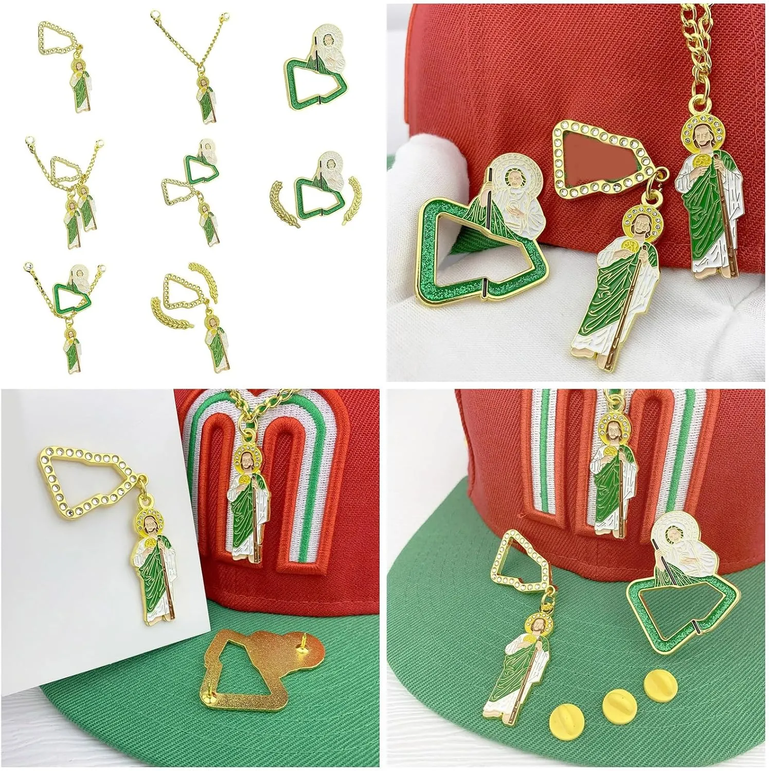 Cute Metal Enamel Brooch Pin Personalized Hat Decorations Pins Alloy Enamel Badge for Baseball Caps