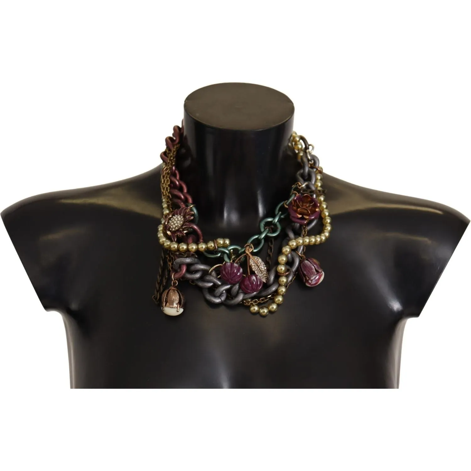 Dolce & Gabbana Sicilian Elegance Gold-Tone Statement Necklace