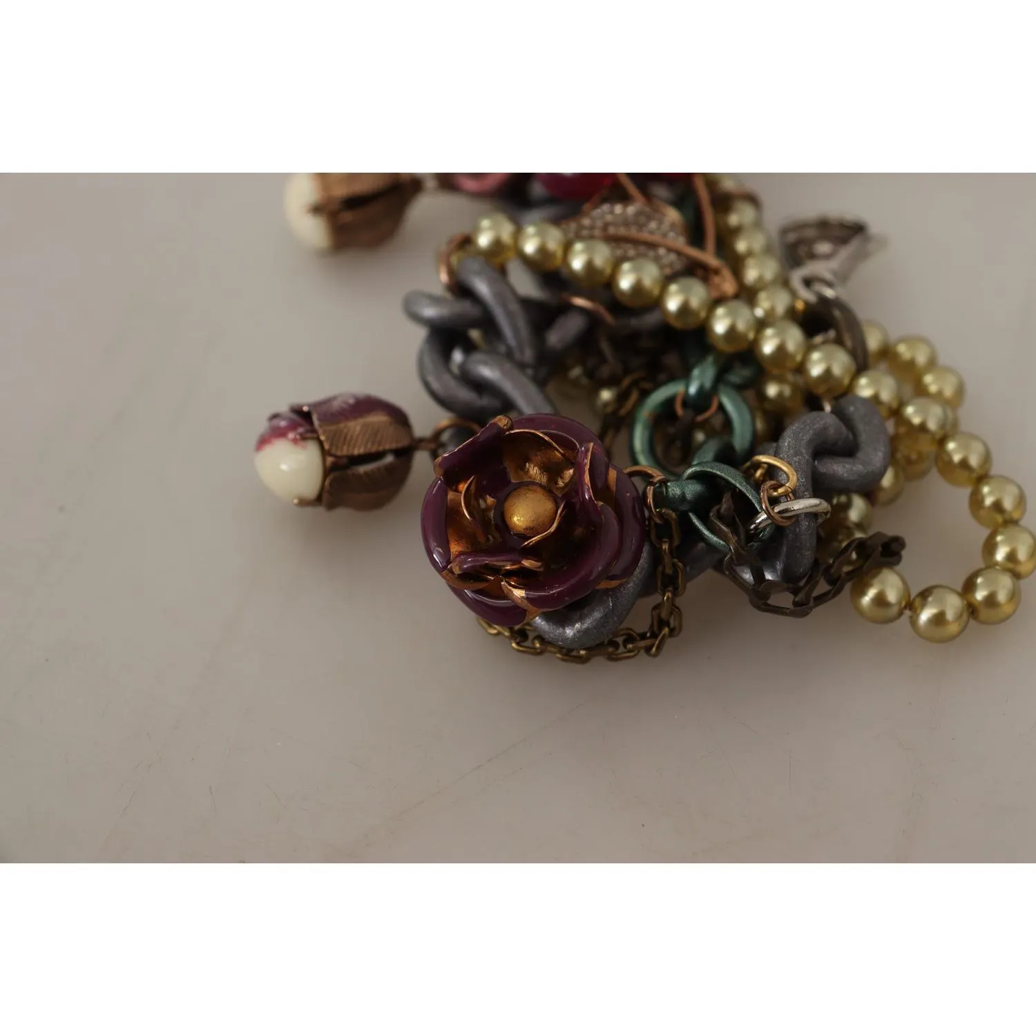 Dolce & Gabbana Sicilian Elegance Gold-Tone Statement Necklace