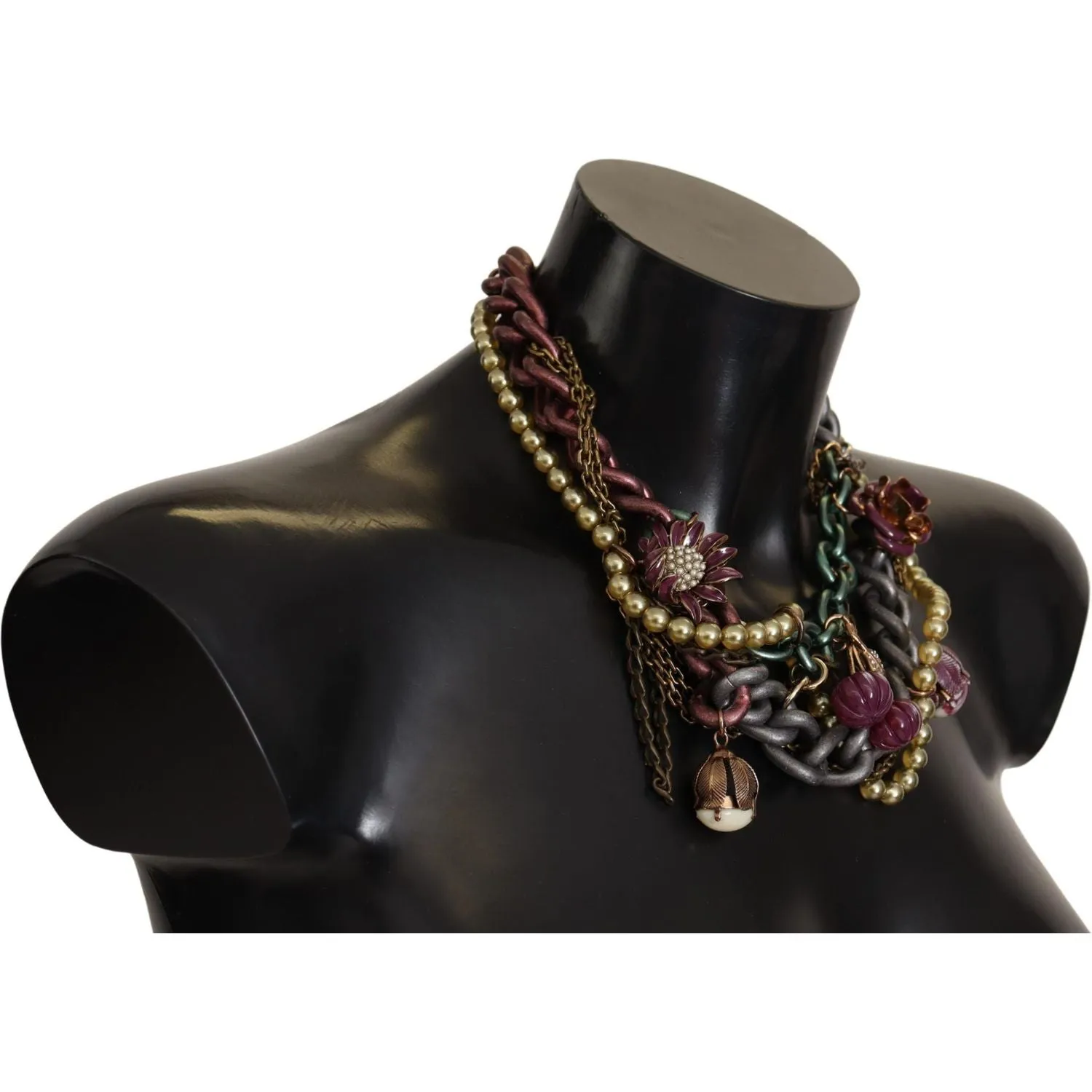 Dolce & Gabbana Sicilian Elegance Gold-Tone Statement Necklace