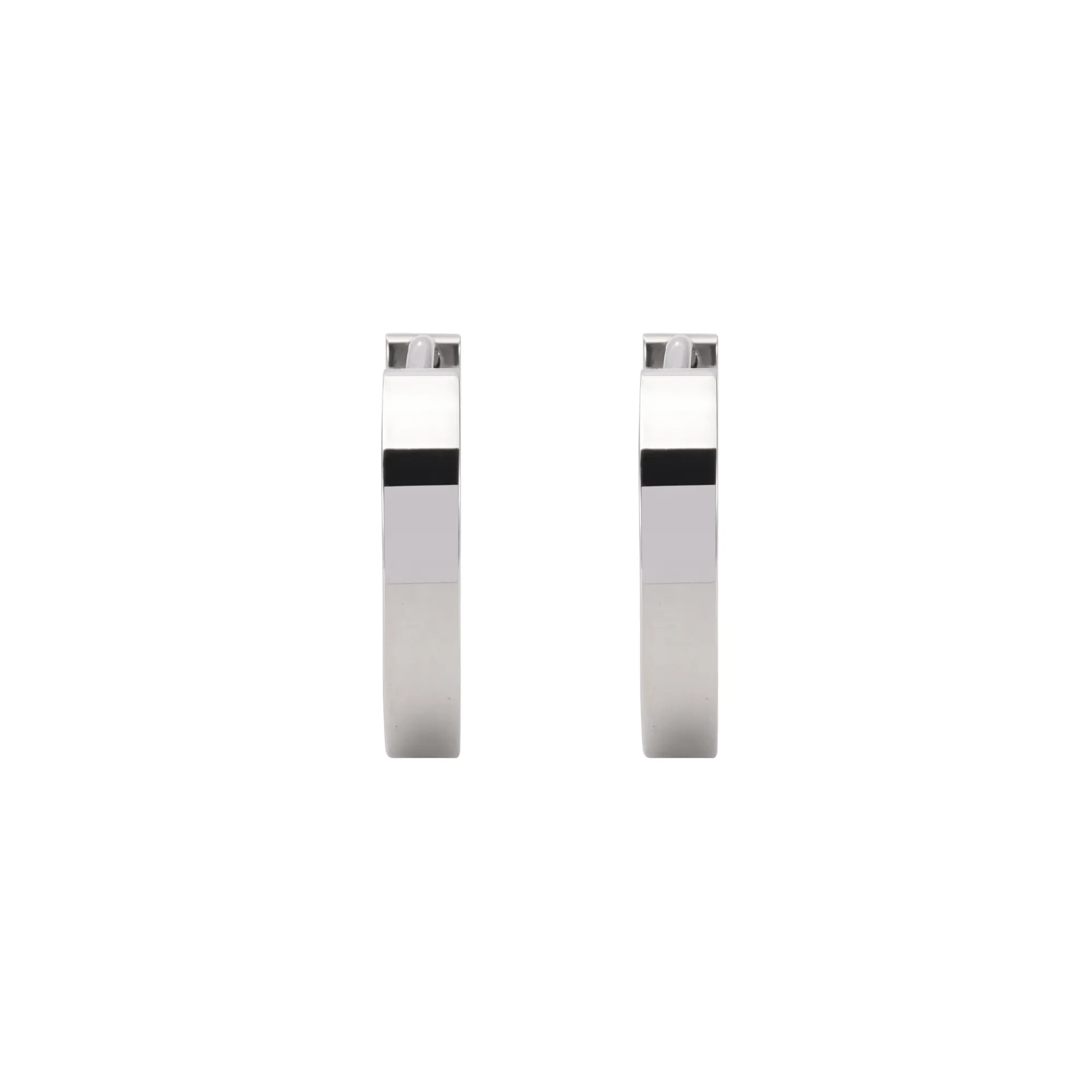 ER300W B.Tiff Hoop Stainless Steel Earrings