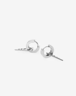 GD Punk Spike Dangle Hoop Earrings