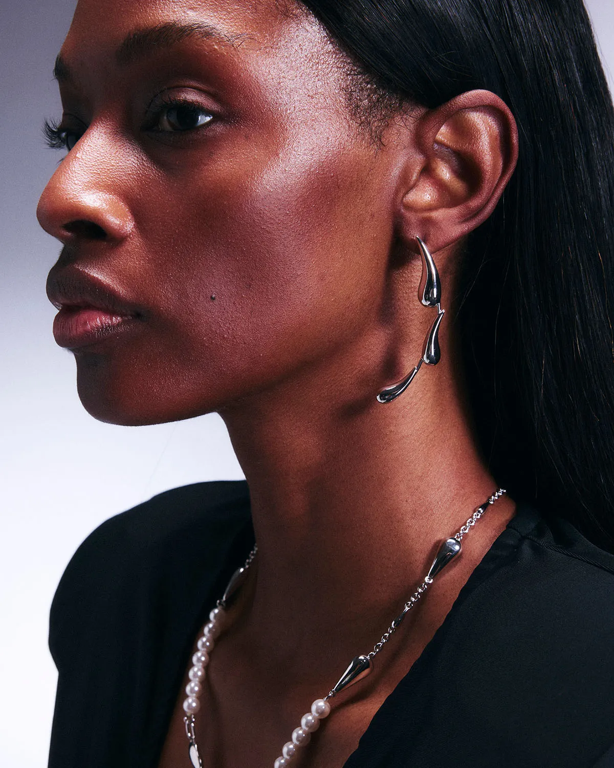 Gradient Lover Teardrop Earrings Sterling Silver