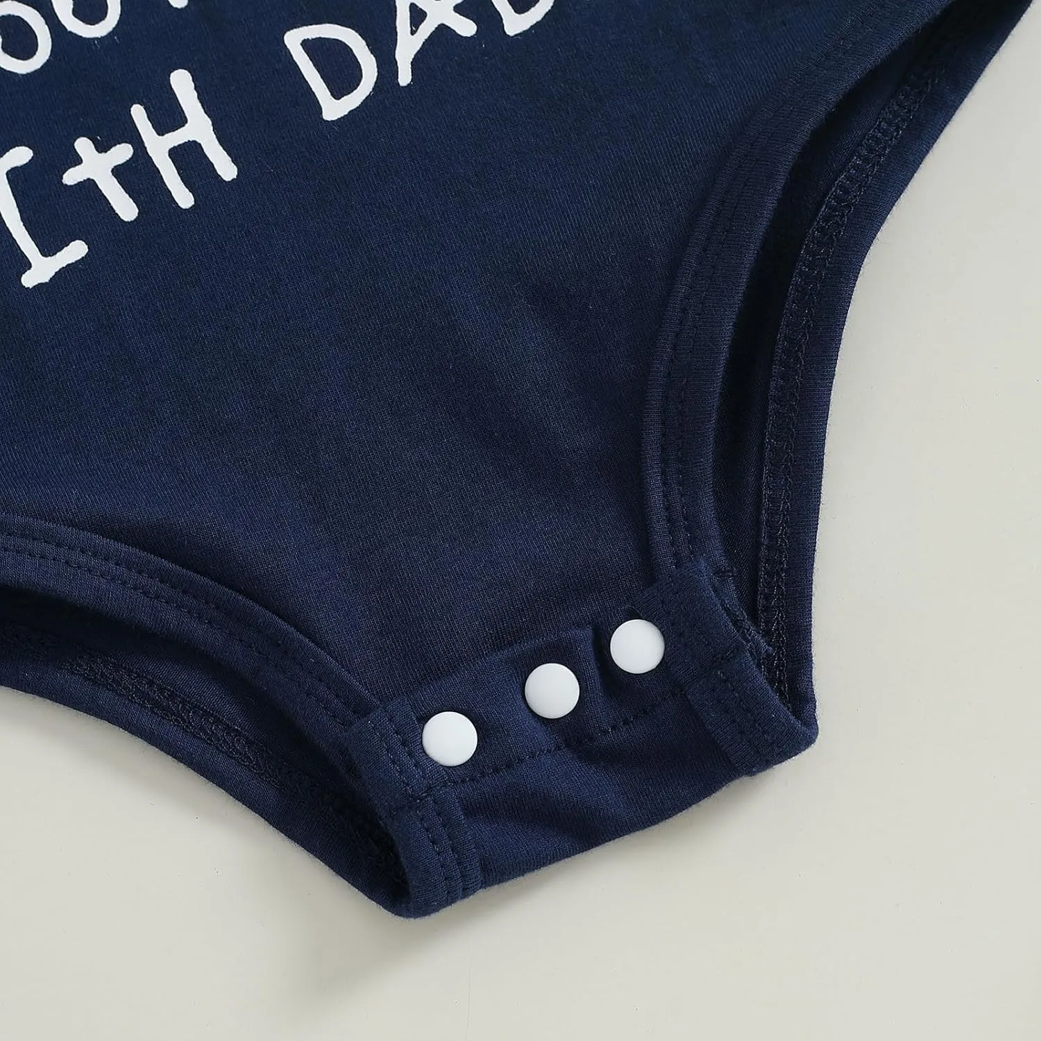 Kuriozud Watch Football with Daddy Outfits Baby Boy Football Jersey Onesie Football Romper Leg Warmer Set Fall Winter Clothes
