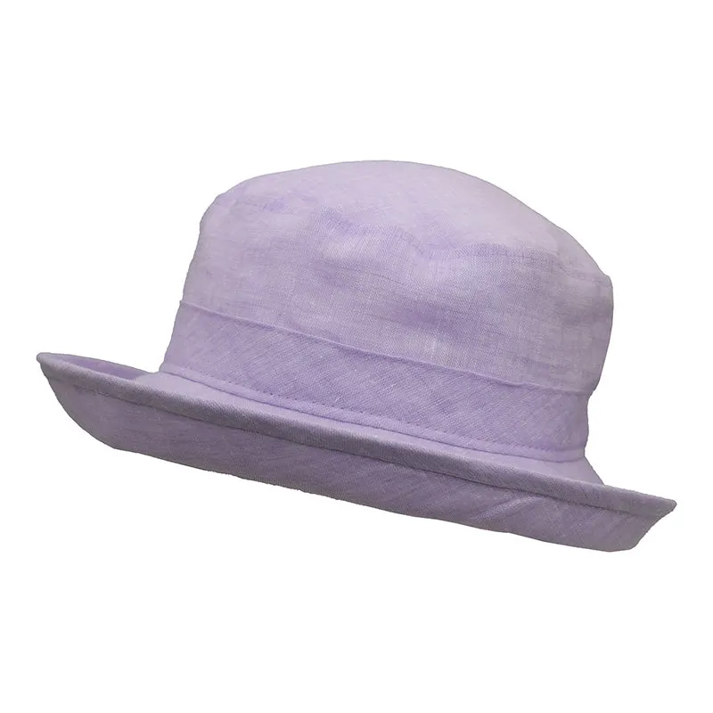 Linen Chambray Sun Protection Bowler Hat