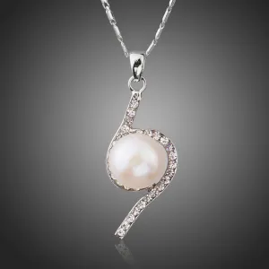 Link Chain Flower Pendant Necklace KPN0210