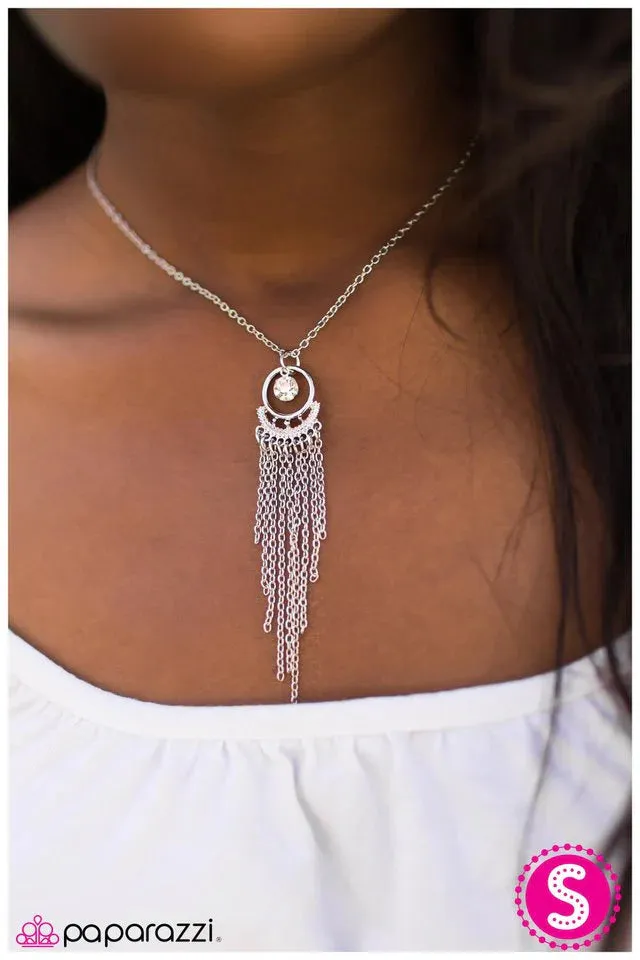 Paparazzi Necklace ~ Halleys Comet - Silver