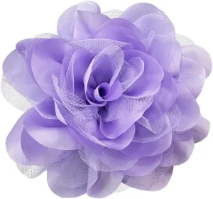 Satin Mesh Fabric Rose Flower Extra Large Big Brooches Lapel Pins Elegant Silk Camellia Oversized Pin for Women Wedding Party Banquet Dresses Suit Clothes Accessories 7.87in