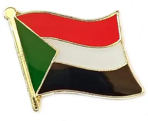 Sudan National Flag International Travel Small Pins Enamel Made Metal Souvenir for Hat Clothes Backpack