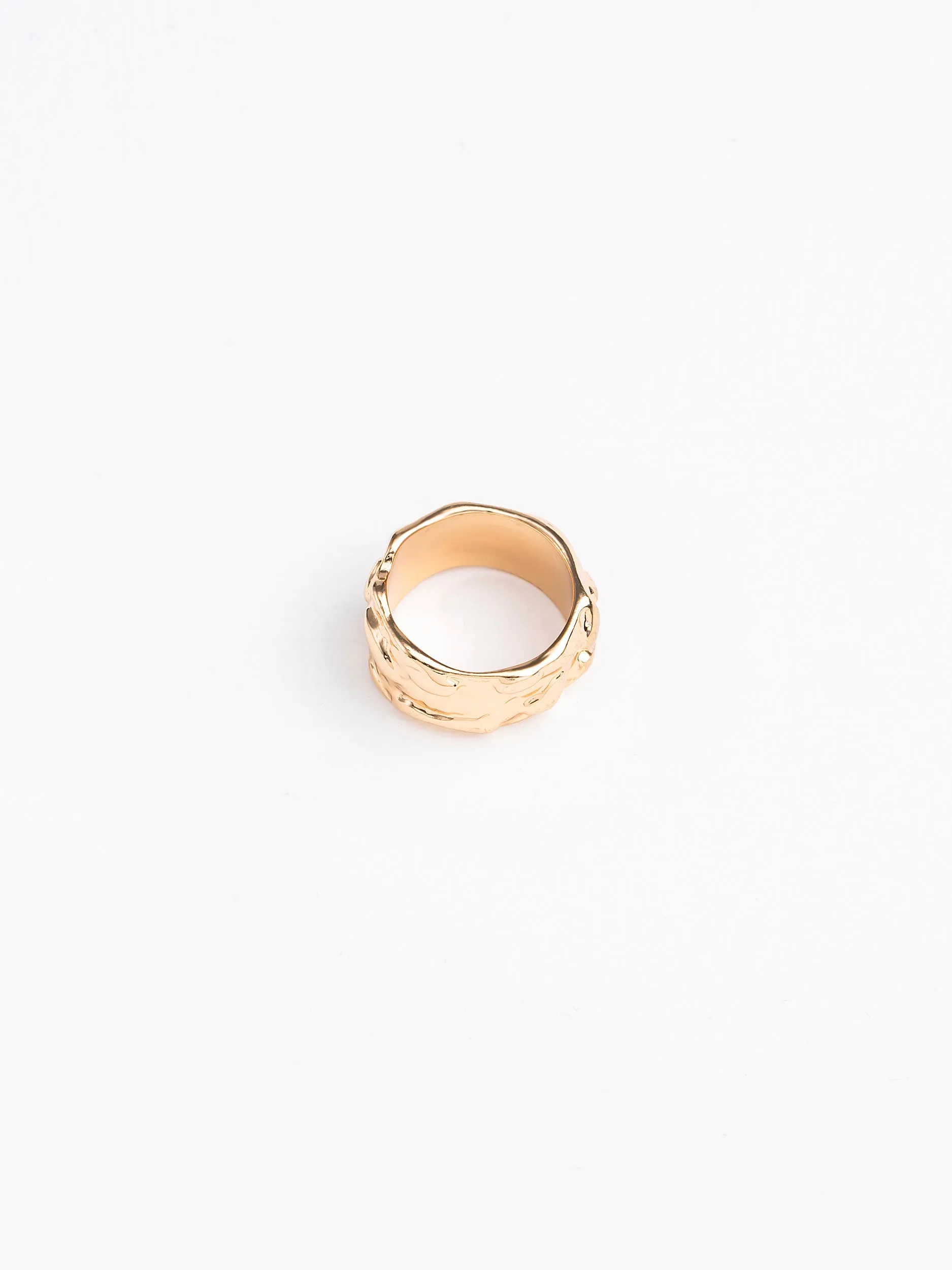 Textured Bold Ring Set